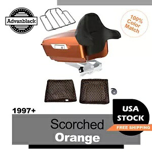 スコーチド オレンジ キング ツアー パック 97 年以上のハーレー ツーリング ストリート ロード キング グライド用 Scorched Orange King Tour Pak Pack For 97+ Harley Touring Street Road King Glide 【並行輸入品】 139,150円