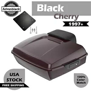 Advanblack ブラック チェリー チョップド ツアー パック パック ハーレー ツーリング 1997+ に適合 Advanblack Black Cherry Chopped Tour Pak Pack Fits Harley Touring 1997+ 【並行輸入品】