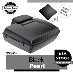 アドバン ブラック パール チョップド ツアー パック パック トランク ラゲッジ ハーレー ツーリング 1997+用 Advan Black Pearl Chopped Tour Pak Pack Trunk Luggage For Harley Touring 1997+ 【並行輸入品】
