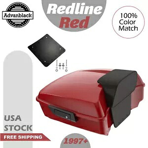 Redline レッド ラシュモア チョップド ツアー パック パック パッド 1997 年以降のハーレー ツーリング/ソフテイルに適合 Redline Red Rushmore Chopped Tour Pack Pak Pad Fits 1997+ Harley Touring/Softail 【並行輸入品】