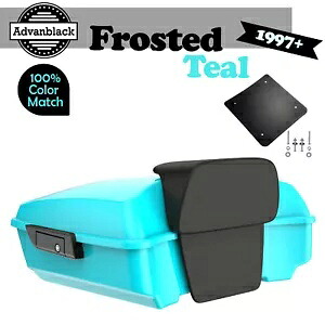 97 年以降のハーレー ツーリング/ソフテイル ラッシュモア チョップド ツアー パック パック パッドに適合 FROSTED TEAL Fits 97+ Harley Touring/Softail Rushmore Chopped Tour Pack Pak Pad FROSTED TEAL 【並行輸入品】