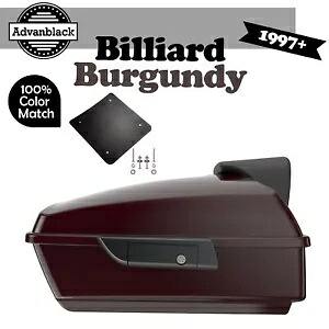 97+ ハーレー ツーリング/ソフテイル ラッシュモア チョップド ツアー パック Pak BILLIARD バーガンディに適合 Fits 97+ Harley Touring/Softail Rushmore Chopped Tour Pack Pak BILLIARD BURGUNDY 【並行輸入品】｜カスタムパーツ WORLD倉庫