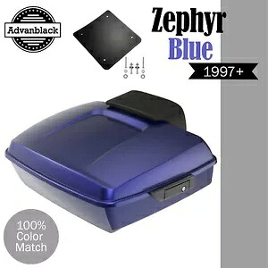 97+ ハーレー ツーリング/ソフテイル ラッシュモア チョップド ツアー パック パック パッド ZYPHYR ブルーに適合 Fits 97+ Harley Touring/Softail Rushmore Chopped Tour Pack Pak Pad ZYPHYR BLUE 【並行輸入品】 140,250円