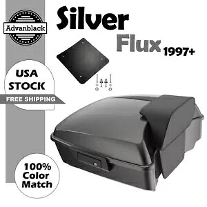 Advanblack シルバー フラックス チョップド ツアー パック パック ハーレー ツーリング 1997+ に適合 Advanblack Silver Flux Chopped Tour Pak Pack Fits Harley Touring 1997+ 【並行輸入品】