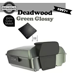 ハーレー ツーリング/ソフテイル ラッシュモア チョップド ツアー パックに適合 DEADWOOD GREEN GLOSSY Fits Harley Touring/Softail Rushmore Chopped Tour Pack DEADWOOD GREEN GLOSSY 【並行輸入品】