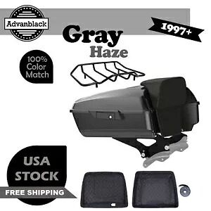 グレーヘイズチョップドツアーパックパック ハーレーダビッドソン FLHR FLHXS FLTRX 1997+用 Gray Haze Chopped Tour Pack Pak For Harley Davidson FLHR FLHXS FLTRX 1997+ 【並行輸入品】