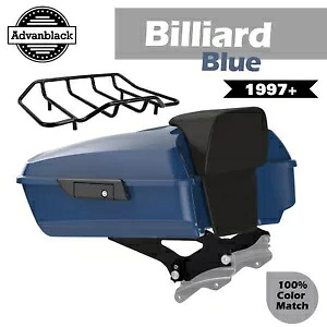 ビリヤード ブルー チョップド ツアー パック 97 歳以上のハーレー ストリート ロード グライド用荷物パック Billiard Blue Chopped Tour Pak Pack Luggage For 97+ Harley Street Road Glide 【並行輸入品】