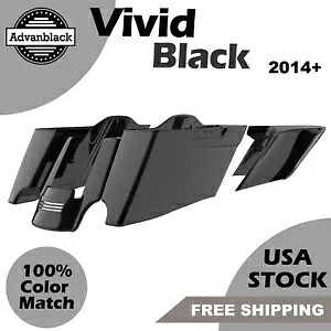 CVO テーパードストレッチ拡張サドルバッグ ハーレー 2014+ ビビッドブラックに適合 CVO Tapered Stretched Extended Saddlebags Fits Harley 2014+ VIVID BLACK 【並行輸入品】｜カスタムパーツ WORLD倉庫 103,455円