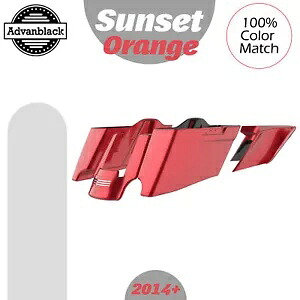 CVO テーパードストレッチ拡張サドルバッグ ハーレー 2014+ サンセットオレンジに適合 CVO Tapered Stretched Extended Saddlebags Fits Harley 2014+ SUNSET ORANGE 【並行輸入品】 233,200円