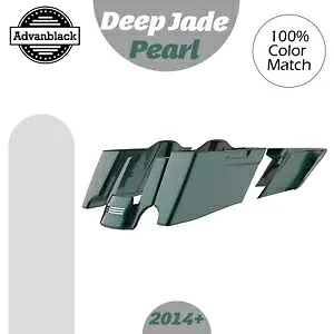 CVO テーパード ストレッチ拡張サドルバッグ ハーレー 2014+ ディープ ジェイド パールに適合 CVO Tapered Stretched Extended Saddlebags Fits Harley 2014+ DEEP JADE PEARL 【並行輸入品】