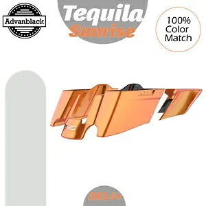 CVO テーパード ストレッチ拡張サドルバッグ ハーレー 2014+ TEQUILA SUNRISE に適合 CVO Tapered Stretched Extended Saddlebags Fits Harley 2014+ TEQUILA SUNRISE 【並行輸入品】
