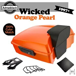 ウィキッド オレンジ パール チョップド ツアー パック パック ハーレー FLHR FLHXS FLTRX 1997+用 Wicked Orange Pearl Chopped Tour Pack Pak For Harley FLHR FLHXS FLTRX 1997+ 【並行輸入品】