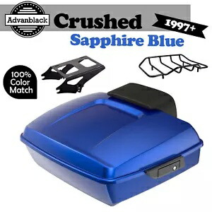 クラッシュサファイアチョップドツアーパックパック ハーレーツーリング FLHR FLHXS FLTRX 1997+用 Crushed Sapphire Chopped Tour Pack Pak For Harley Touring FLHR FLHXS FLTRX 1997+ 【並行輸入品】
