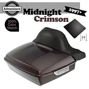 97 年以上のハーレー/ソフテイル ラッシュモア チョップド ツアー パック ラップ アラウンド MIDNIGHT CRIMSON 用 For 97+ Harley/Softail Rushmore Chopped Tour Pack Wrap Around MIDNIGHT CRIMSON 【並行輸入品】