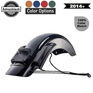 カラーマッチしたCVOスタイルリアフェンダーはハーレーツーリングストリートロードグライド2014+に適合します。 Color Matched CVO Style Rear Fender Fits Harley Touring Street Road Glide 2014+ 【並行輸入品】｜カスタムパーツ WORLD倉庫