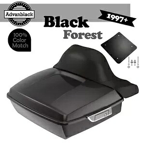 97 年以上のハーレー/ソフテイル ラッシュモア チョップド ツアー パック ラップ アラウンド ブラック フォレスト用 For 97+ Harley/Softail Rushmore Chopped Tour Pak Pack Wrap Around BLACK FOREST 【並行輸入品】
