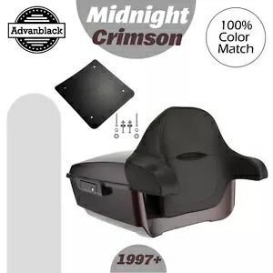 Advanblack ミッドナイト クリムゾン ラッシュモア キング ツアー パック パック 97+ ハーレー/ソフテイル用 Advanblack Midnight Crimson Rushmore King Tour Pack Pak For 97+ Harley/Softail 【並行輸入品】｜カスタムパーツ WORLD倉庫