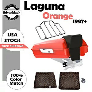 ラグナ オレンジ レイザー ツアー パック パック トランク 1997 年以降のハーレー FLHR FLHXS FLTRX 用 Laguna Orange Razor Tour Pak Pack Trunk For 1997+ Harley FLHR FLHXS FLTRX 【並行輸入品】