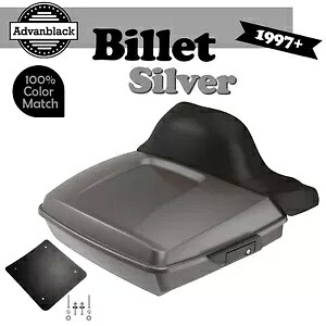 ハーレー/ソフテイル 97+ ラッシュモア レイザー ツアー パック ラップ アラウンド ビレット シルバー用 For Harley/Softail 97+ Rushmore Razor Tour Pak Pack Wrap Around BILLET SILVER 【並行輸入品】