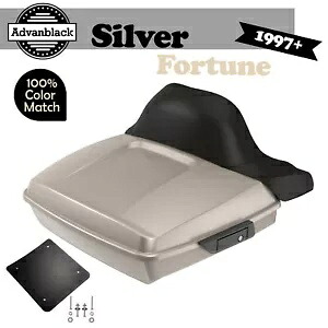 ハーレー/ソフテイル 97+ ラッシュモア レイザー ツアー パック ラップ アラウンド シルバー フォーチュン用 For Harley/Softail 97+ Rushmore Razor Tour Pak Pack Wrap Around SILVER FORTUNE 【並行輸入品】