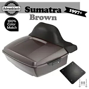 スマトラブラウン Advanblack Rushmore King Tour Pak パックパッド 97+ ハーレー/ソフテイル用 SUMATRA BROWN Advanblack Rushmore King Tour Pak Pack Pad For 97+ Harley/Softail 【並行輸入品】