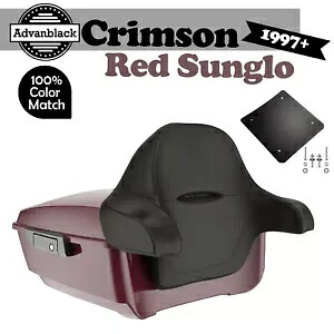 CRIMSON RED SUNGLO Advanblack Rushmore King Tour Pak Pack 97+ ハーレー/ソフテイル用 CRIMSON RED SUNGLO Advanblack Rushmore King Tour Pak Pack For 97+ Harley/Softail 【並行輸入品】