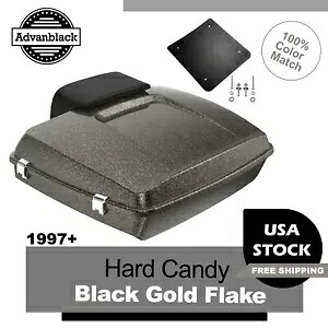 ハード キャンディー ブラック ゴールド フレーク レイザー ツアー パック Pak Fit 97+ ハーレー ストリート ロード グライド Hard Candy Black Gold Flake Razor Tour Pack Pak Fit 97+ Harley Street Road Glide 【並行輸入品】｜カスタムパーツ WORLD倉庫