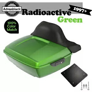 放射性グリーン アドバンブラック ラッシュモア キング ツアー パック 97+ ハーレー/ソフテイル用 RADIOACTIVE GREEN Advanblack Rushmore King Tour Pak Pack For 97+ Harley/Softail 【並行輸入品】