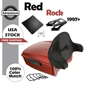 Red Rock King ツアーパック Pak ブラック ヒンジ ラッチ 1997+ ハーレー用 Red Rock King Tour Pack Pak Black Hinges Latch For 1997+ Harley 【並行輸入品】｜カスタムパーツ WORLD倉庫