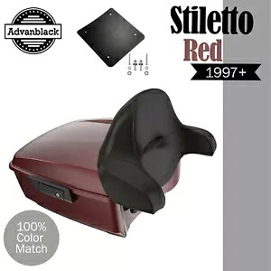 STILETTO RED Advanblack Rushmore King Tour Pak パックパッド 97+ ハーレー/ソフテイル用 STILETTO RED Advanblack Rushmore King Tour Pak Pack Pad For 97+ Harley/Softail 【並行輸入品】