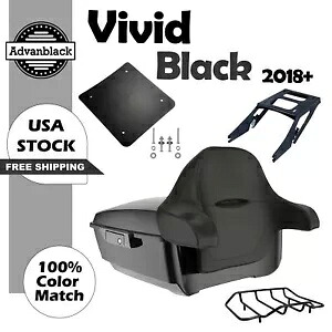 アドバン ビビッド ブラック キング ツアー パック パック ハーレー ストリート ボブ/ロワー ライダー ST 18+ に適合 Advan Vivid Black King Tour Pack Pak Fits Harley Street Bob/ Lower Rider ST 18+ 【並行輸入品】