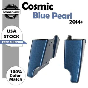 コズミックブルーパールストレッチサドルバッグ拡張バッグハーレーツーリング2014+用 Cosmic Blue Pearl Stretched Saddlebag Extended Bags For Harley Touring 2014+ 【並行輸入品】