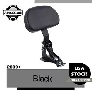 調節可能なドライバーバックレスト ライダーバックレスト ハーレー2009+用取り付けキット付き Adjustable Driver Backrest Riders Backrest With Mounting Kit For Harley 2009+ 【並行輸入品】