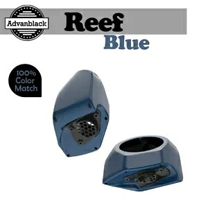 Advanblack リーフ ブルー キング ツアー パック 6.5 インチ スピーカー ポッド ハーレー ツーリング 14 歳以上に適合 Advanblack Reef Blue King Tour Pack 6.5" Speaker Pods Fits Harley Touring 14+ 【並行輸入品】｜カスタムパーツ WORLD倉庫