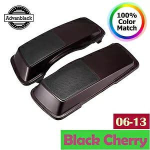 Advan ブラックチェリー サドルバッグ スピーカー蓋 ハーレー ストリート ロード グライド 2006-2013用 Advan Black Cherry Saddlebag Speaker Lid For Harley Street Road Glide 2006-2013 【並行輸入品】｜カスタムパーツ WORLD倉庫