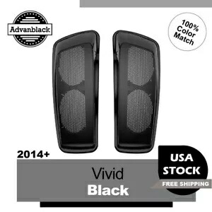 ビビッドブラックデュアル 6x9 スピーカー蓋ハーレーツーリング FLHR FLHXS FLTRX 2014+ Vivid Black Dual 6x9 Speaker Lids For Harley Touring FLHR FLHXS FLTRX 2014+ 【並行輸入品】