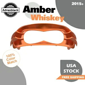 アンバー ウィスキー ヘッドライト ベゼルは 15 年以上のハーレーダビッドソン ロード グライド FLTRX に適合します Amber Whiskey Headlight Bezel Fits 15+ Harley Davidson Road Glide FLTRX 【並行輸入品】｜カスタムパーツ WORLD倉庫