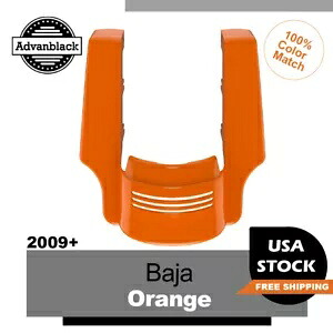 バハオレンジ デュアルカットアウト ストレッチリアフェンダーエクステンション 09+ ハーレーに適合 Baja Orange Dual Cutout Stretched Rear Fender Extension Fits 09+ Harley 【並行輸入品】