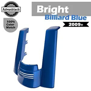 ハーレー用デュアルノーカットストレッチリアフェンダーエクステンション ブライトビリヤードブルー Dual Uncut Stretched Rear Fender Extension For Harley BRIGHT BILLIARD BLUE 【並行輸入品】