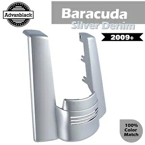 ハーレーバラクーダ用デュアルノーカットストレッチリアフェンダーエクステンション シルバーデニム Dual Uncut Stretched Rear Fender Extension For Harley BARRACUDA SILVER DENIM 【並行輸入品】