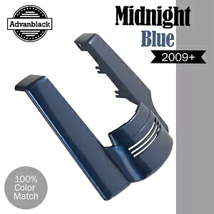 ミッドナイトブルー シングルカットアウト ストレッチリアフェンダーエクステンション ハーレーツーリング用 MIDNIGHT BLUE Single Cutout Stretched Rear Fender Extension For Harley Touring 【並行輸入品】
