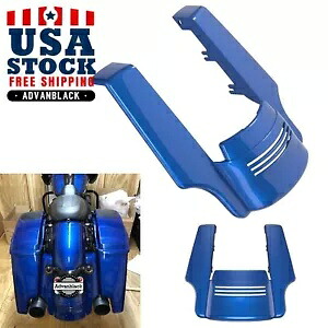 Advanblack スーペリア ブルー ストレッチ リアフェンダー エクステンション 09+ ハーレー ツーリング用 Advanblack Superior Blue Stretched Rear Fender Extension For 09+ Harley Touring 【並行輸入品】