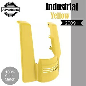 インダストリアルイエロー シングルカットアウト ストレッチリアフェンダーエクステンション ハーレー用 INDUSTRIAL YELLOW Single Cutout Stretched Rear Fender Extension For Harley 【並行輸入品】
