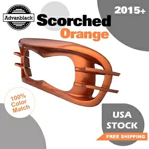 スコーチオレンジのヘッドライトベゼルは 15 年以上のハーレーダビッドソン ロード グライド FLTRX に適合します Scorched Orange Headlight Bezel Fits 15+ Harley Davidson Road Glide FLTRX 【並行輸入品】