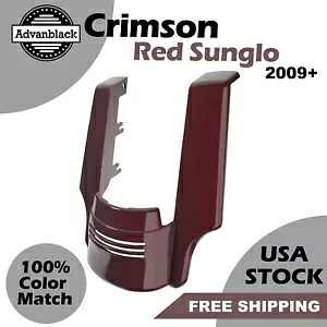 Advanblack クリムゾンレッド Sunglo リアフェンダーエクステンション 2009+ ハーレーツーリング用 Advanblack Crimson Red Sunglo Rear Fender Extension For 2009+ Harley Touring 【並行輸入品】