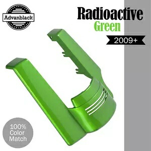 RADIOACTIVE GREEN シングルカットアウト ストレッチリアフェンダーエクステンション ハーレー用 RADIOACTIVE GREEN Single Cutout Stretched Rear Fender Extension For Harley 【並行輸入品】
