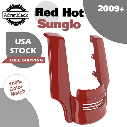 Advanblack レッドホットサングロ ストレッチリアフェンダーエクステンション 09+ ハーレーツーリング用 Advanblack Red Hot Sunglo Stretched Rear Fender Extension For 09+ Harley Touring 【並行輸入品】