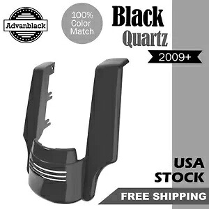 ブラック クォーツ 拡張リアフェンダー エクステンション 2009+ ハーレーダビッドソン ツーリング用 Black Quartz Extended Rear Fender Extension For 2009+ Harley Davidson Touring 【並行輸入品】