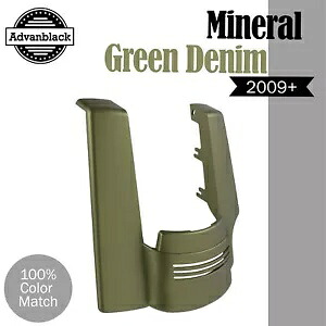 ミネラルグリーンデニム シングルカットアウト ストレッチリアフェンダーエクステンション ハーレー用 MINERAL GREEN DENIM Single Cutout Stretched Rear Fender Extension For Harley 【並行輸入品】
