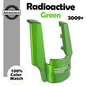 放射性グリーン デュアル カットアウト ストレッチ リア フェンダー エクステンション 09+ ハーレーに適合 Radioactive Green Dual Cutout Stretched Rear Fender Extension Fits 09+ Harley 【並行輸入品】